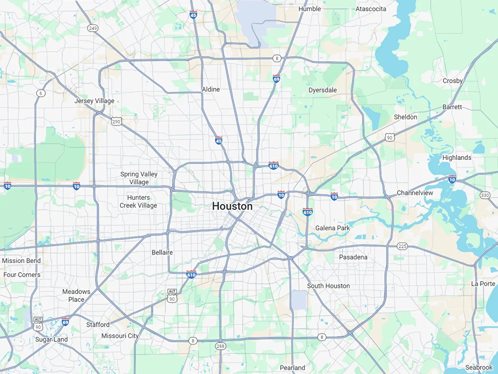 Service area map